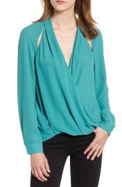 Trouv   Cutout Surplice Top at Nordstrom